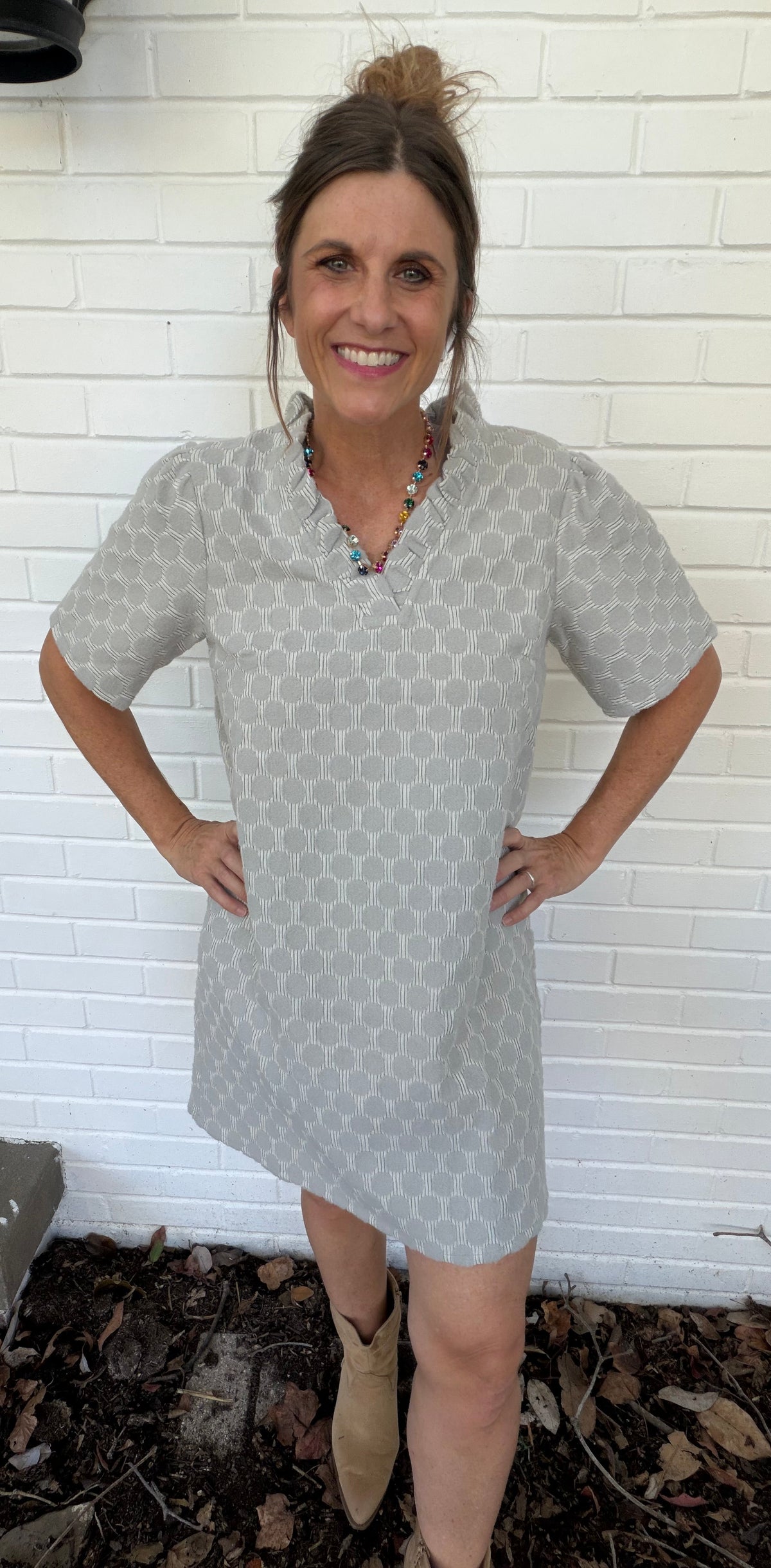 Simply Dotted Textured Dress