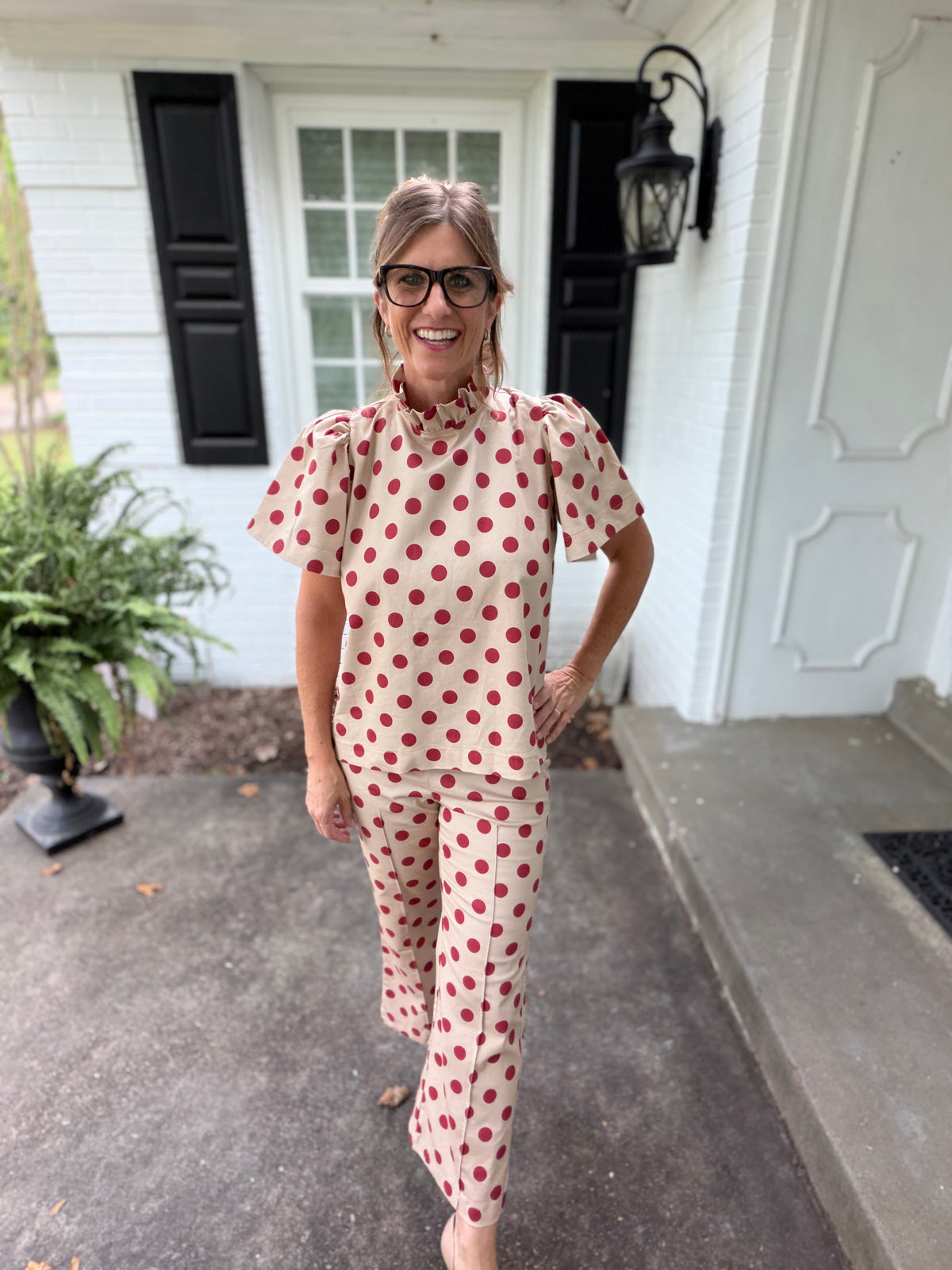 Dots Darling Ruffle Top