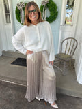 The Champagne Toast Pleated Pants