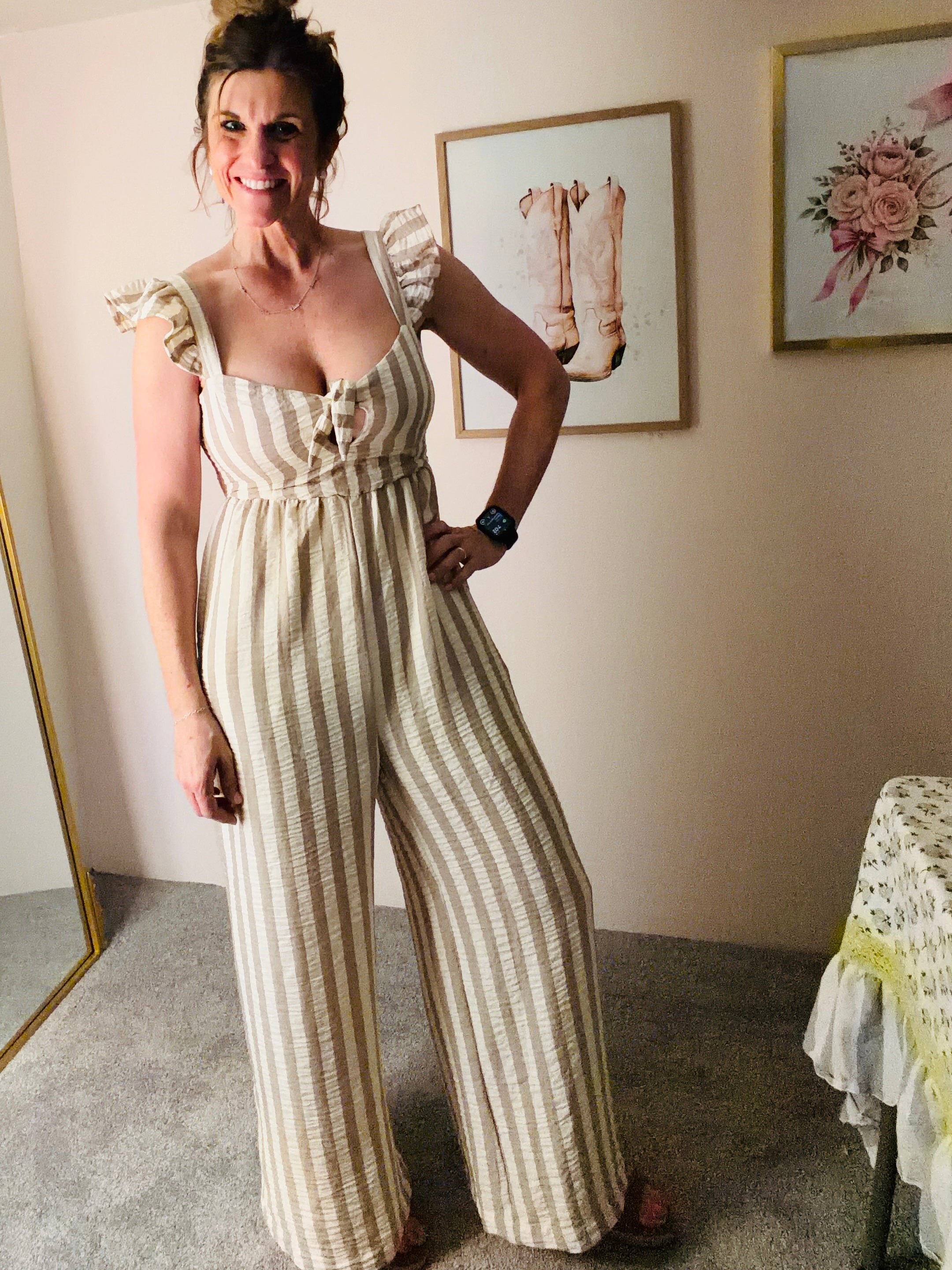 Lane Striped Jumpsuit