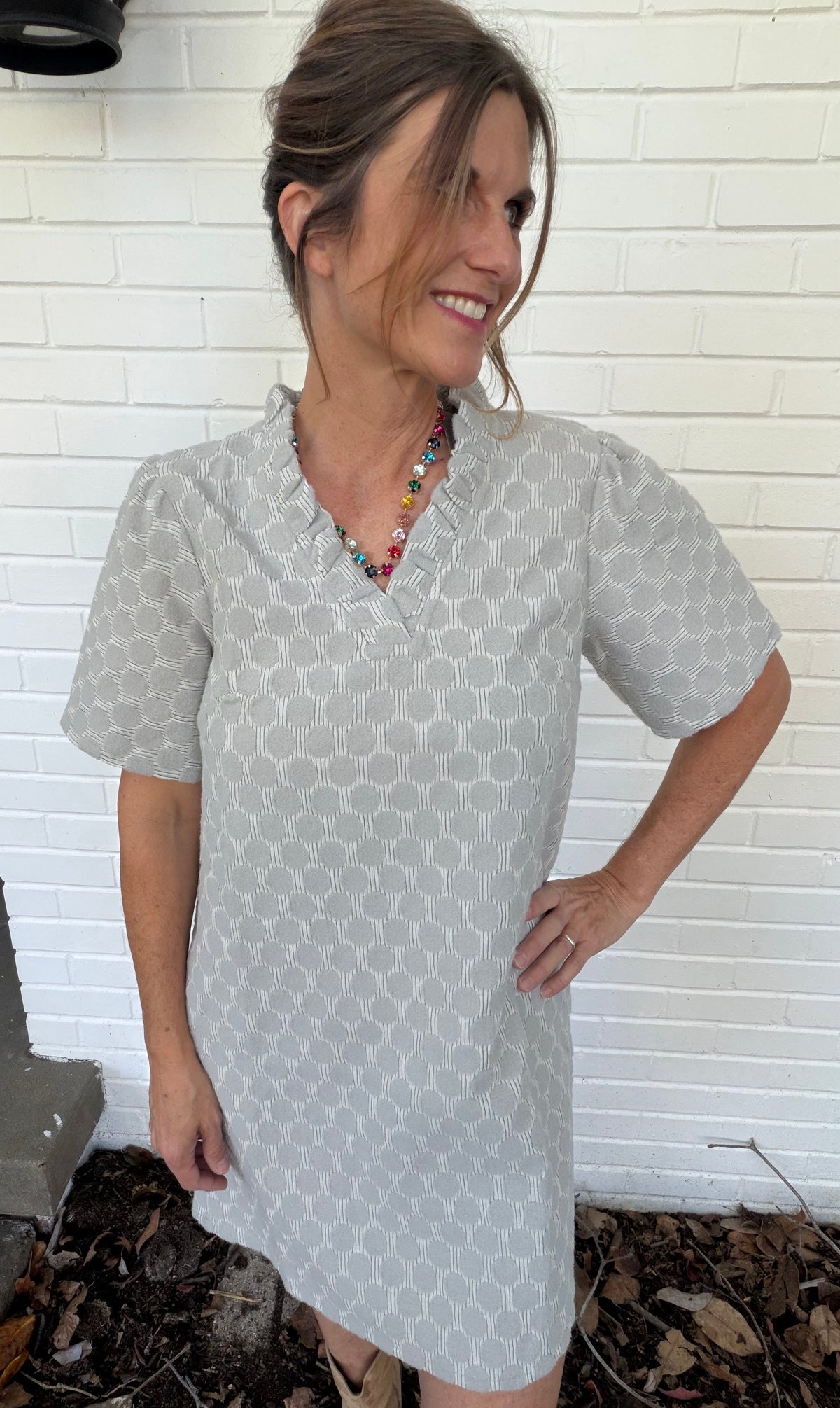 Simply Dotted Textured Dress