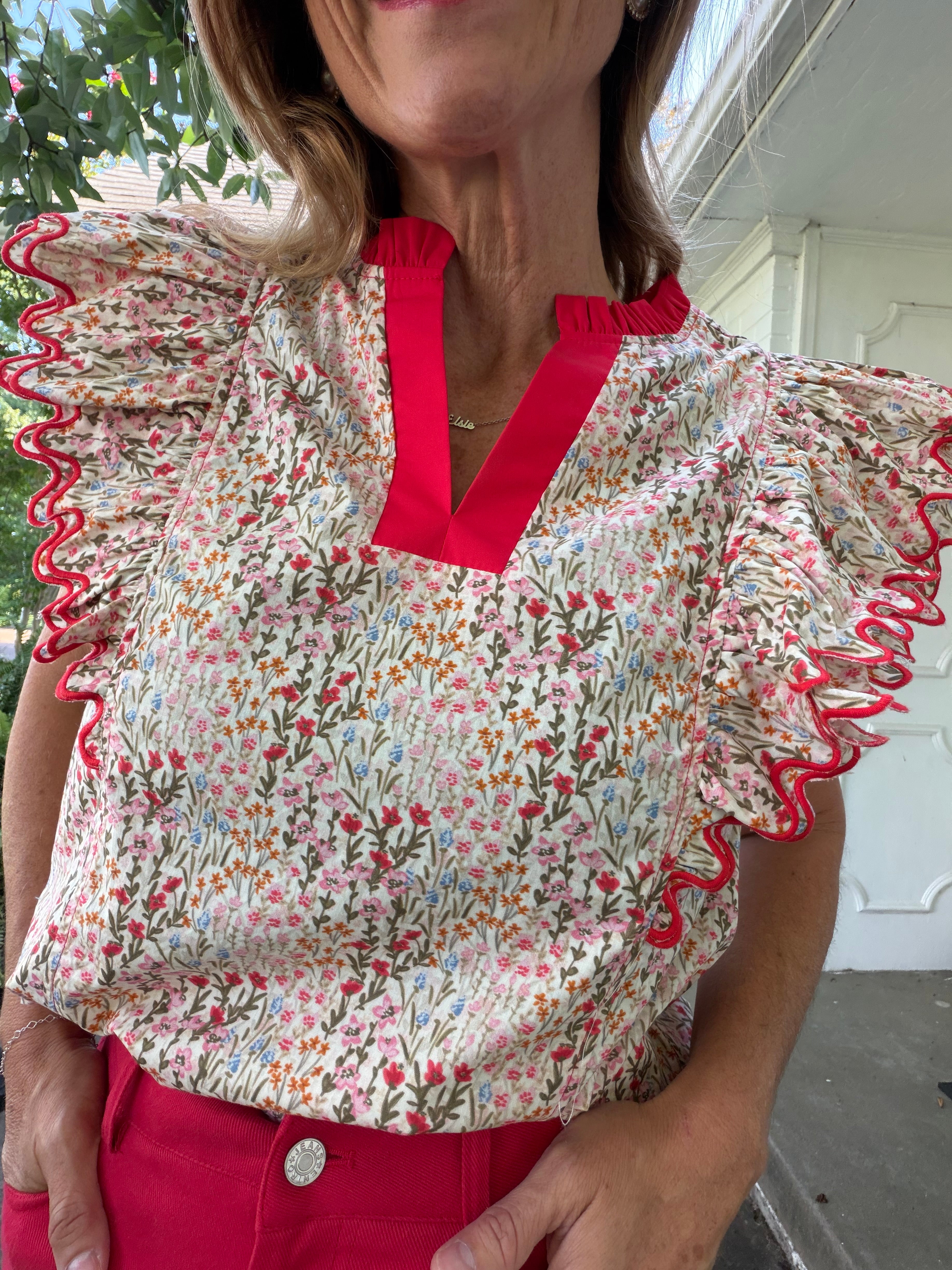 Poppy Petals Top