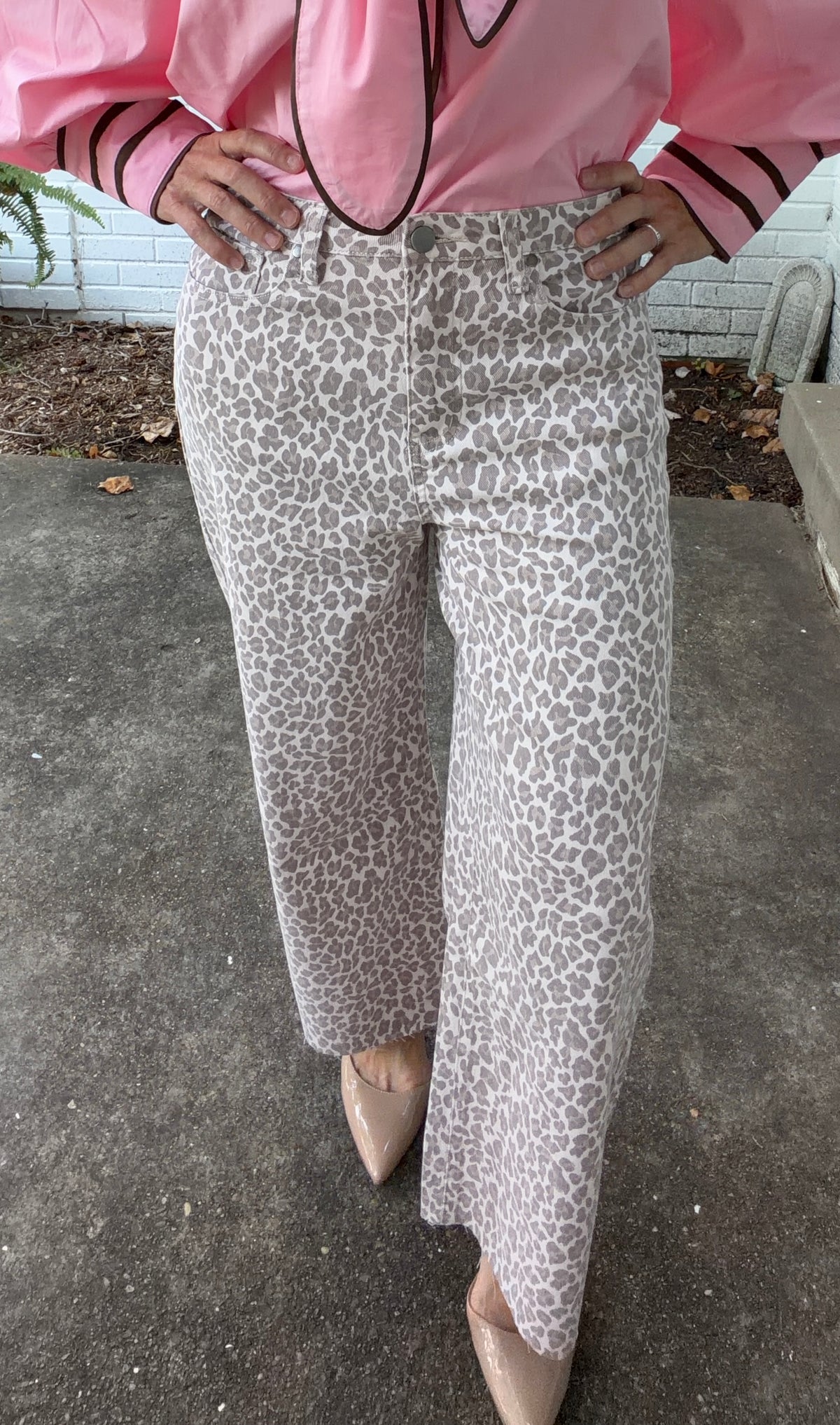 Wildly Refined Leopard Jean