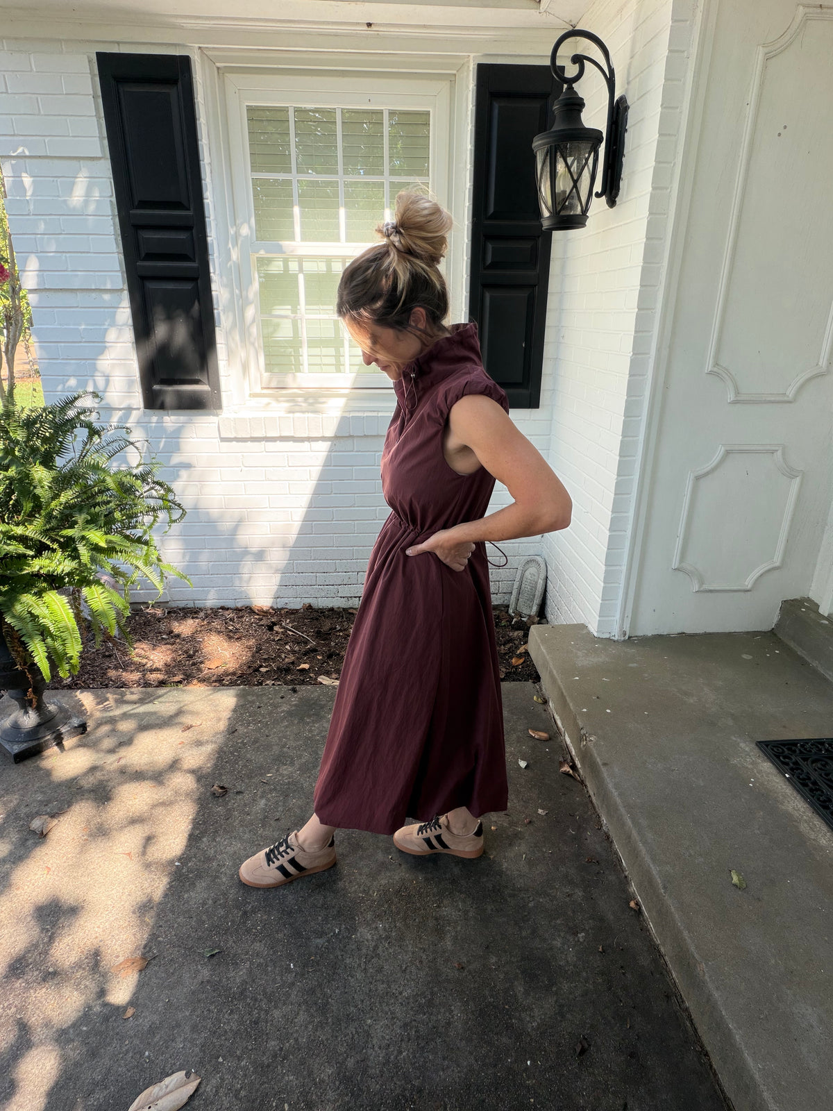 The Bordeaux Stroll Dress