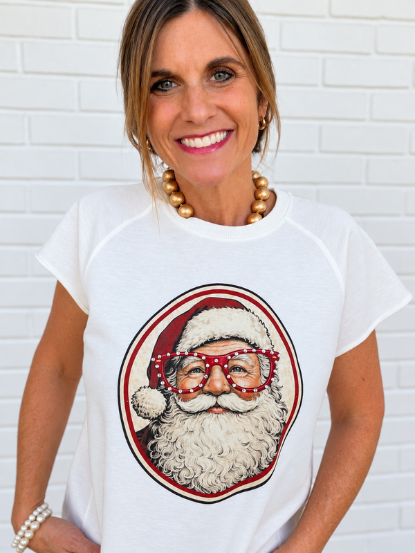 Santa’s Sparkly Specs Tee
