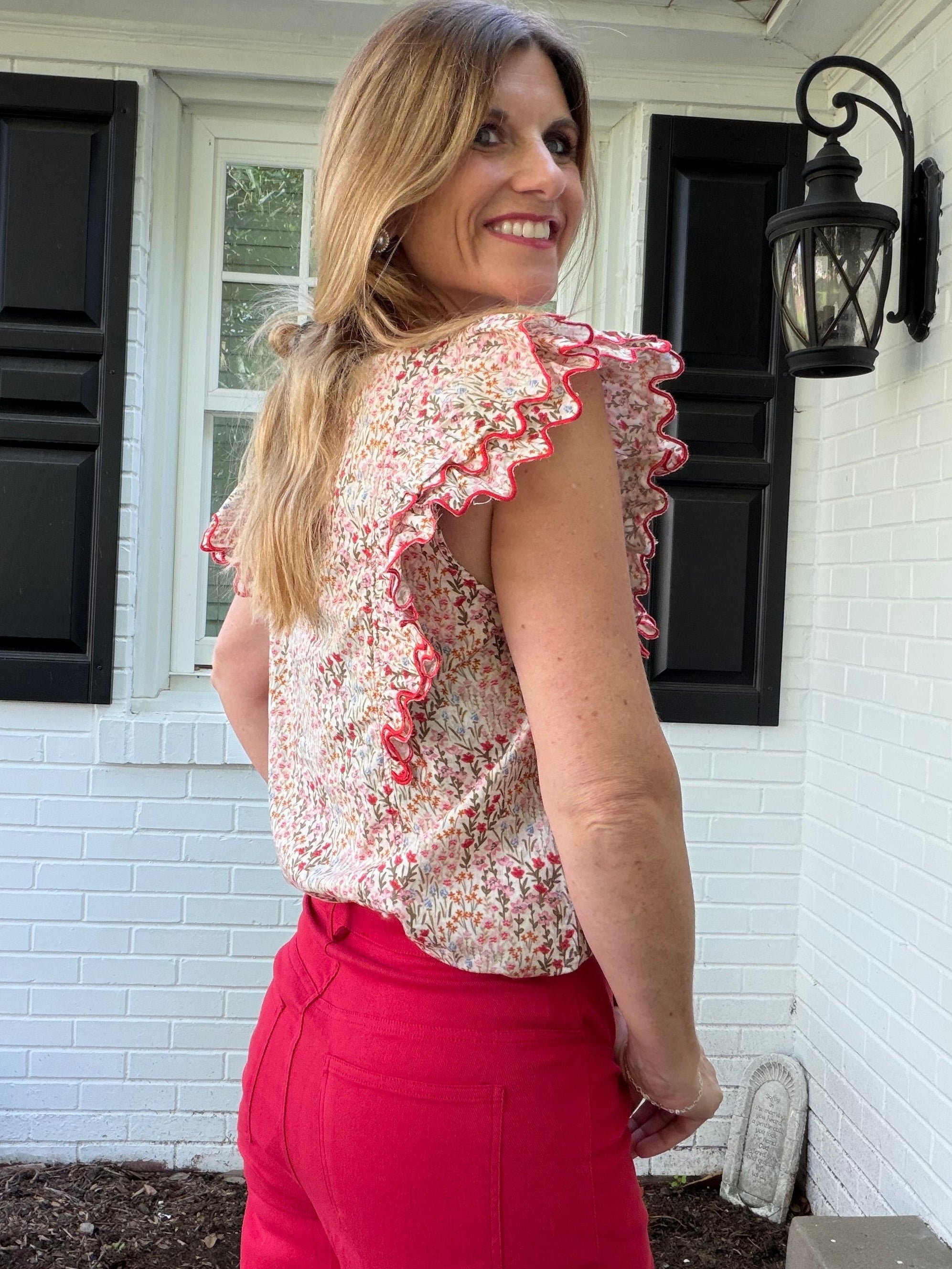 Poppy Petals Top