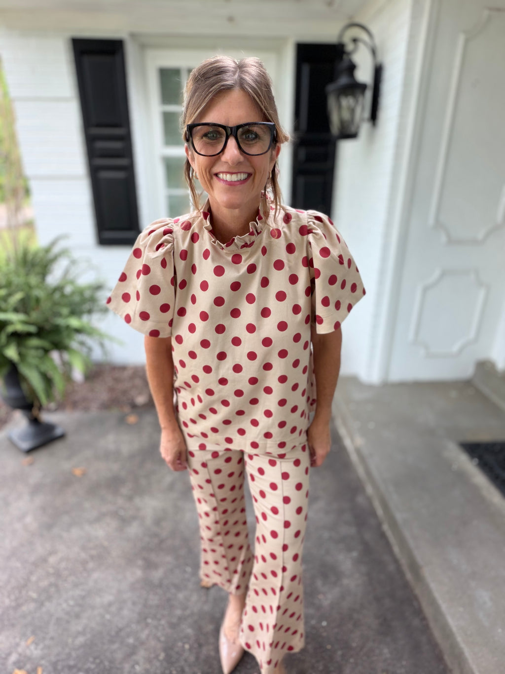 Dots Darling Ruffle Top