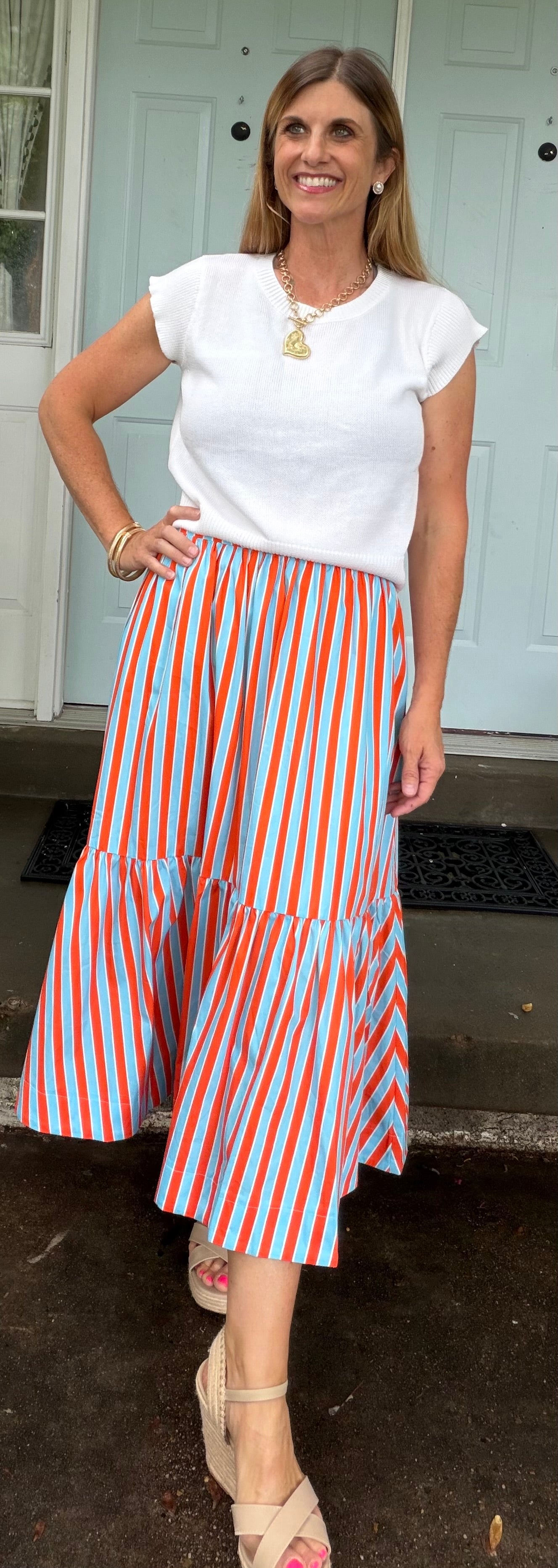 Harbor Stripe Skirt