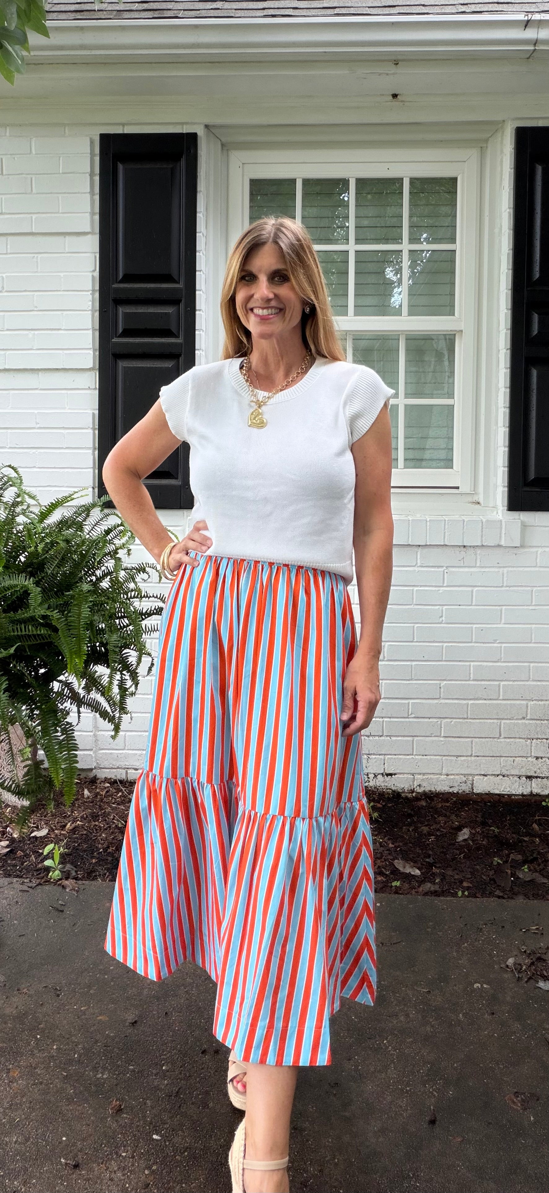 Harbor Stripe Skirt