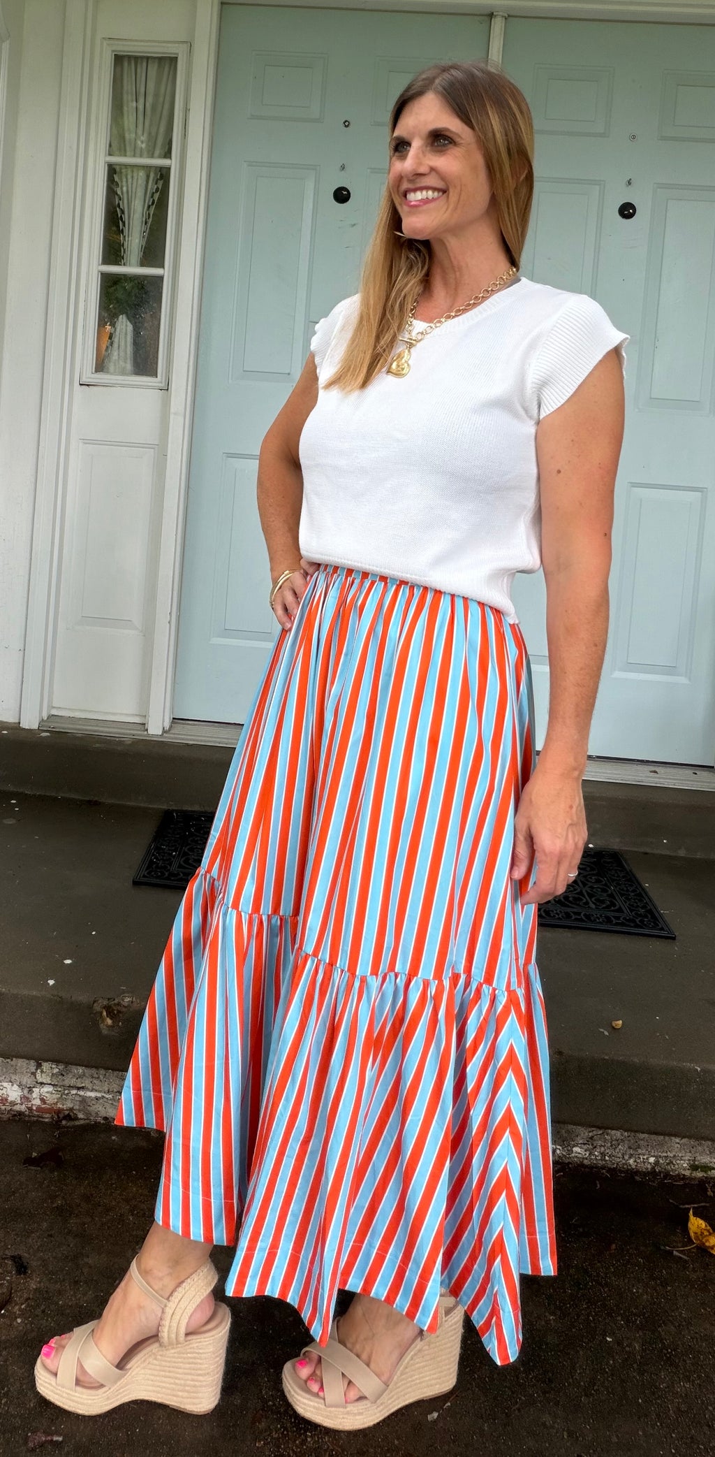 Harbor Stripe Skirt