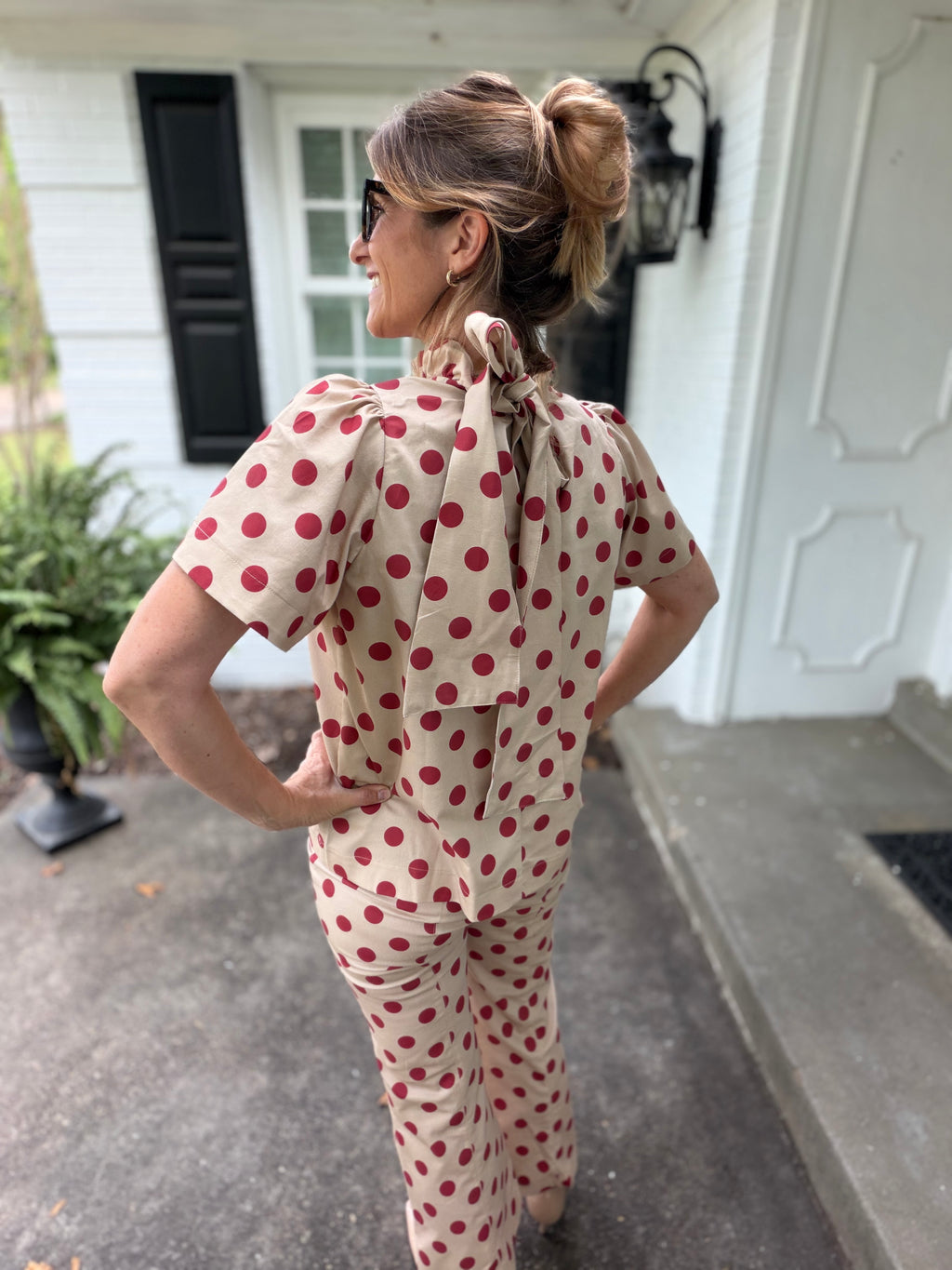 Dots Darling Ruffle Top