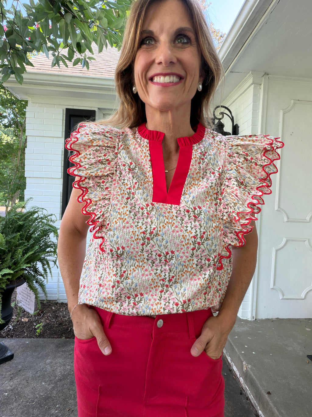 Poppy Petals Top