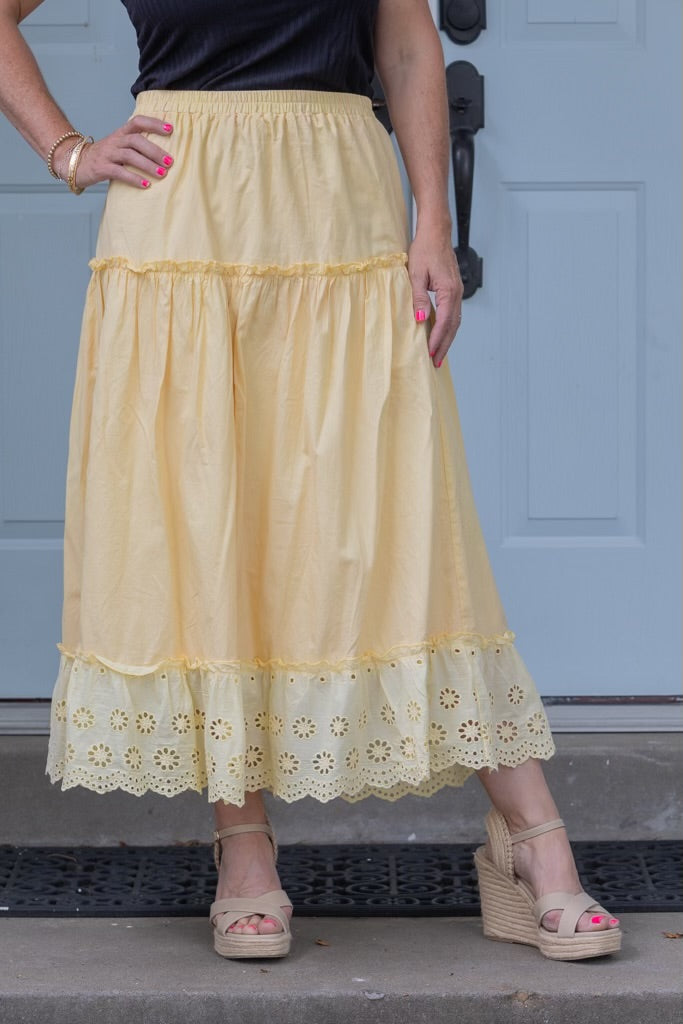 Buttercup Bliss Maxi Skirt