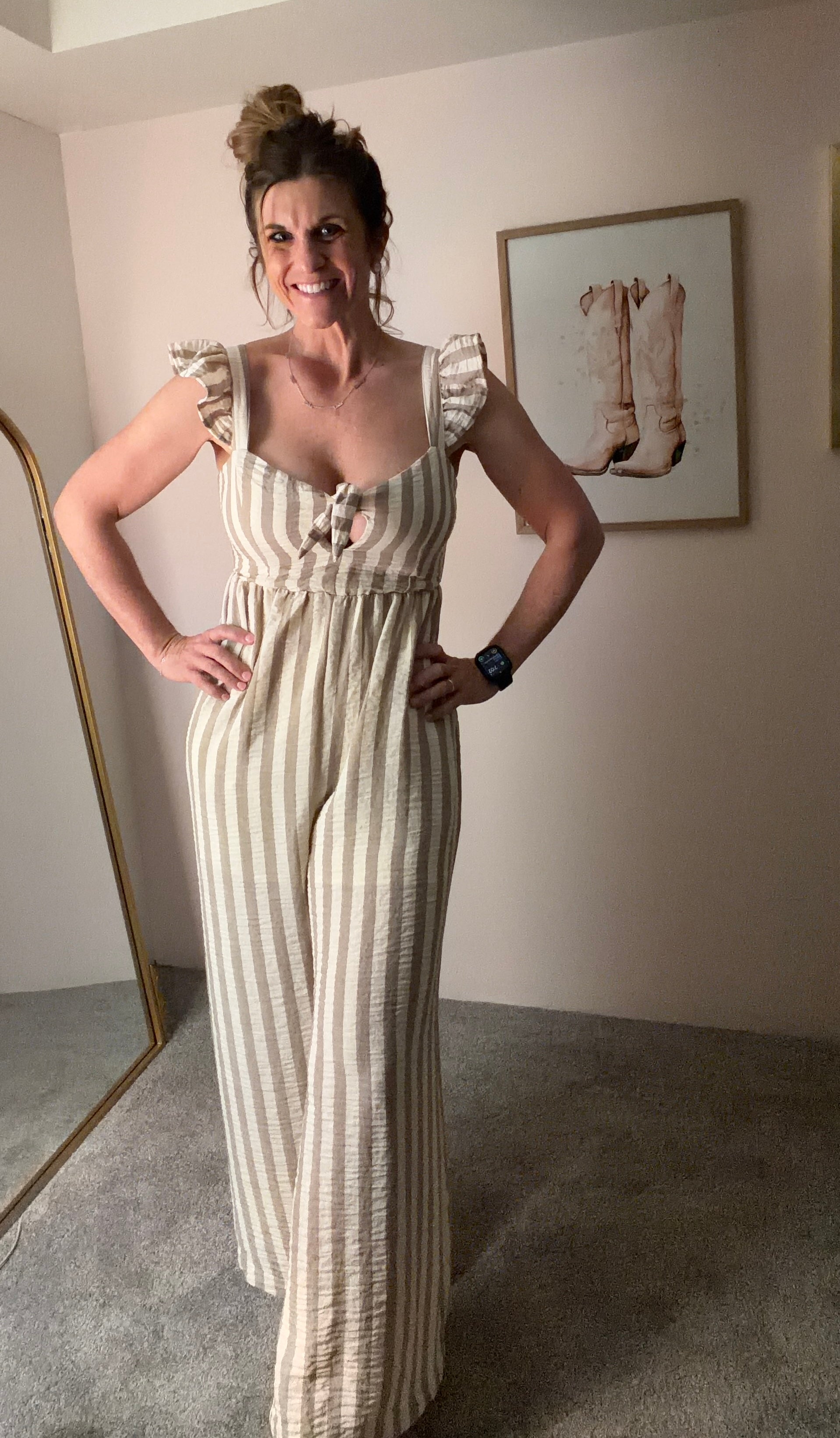 Lane Striped Jumpsuit