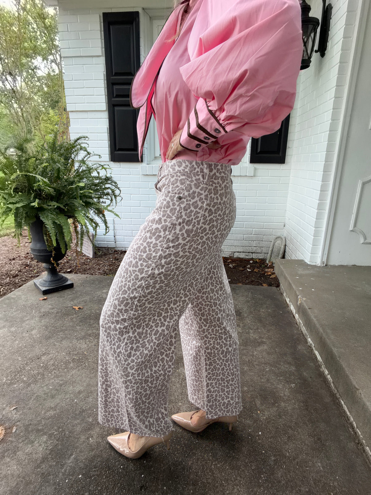 Wildly Refined Leopard Jean