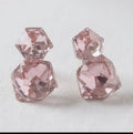 Vintage pink glass crystal
