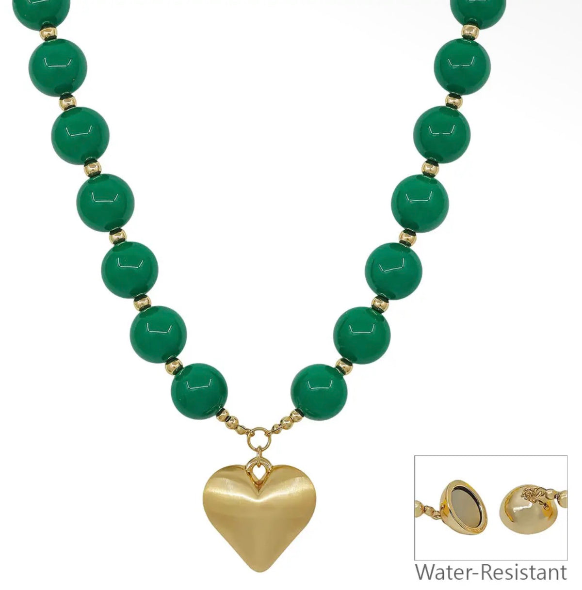 Lucky in Love Heart Necklace