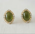 Victorian green earring
