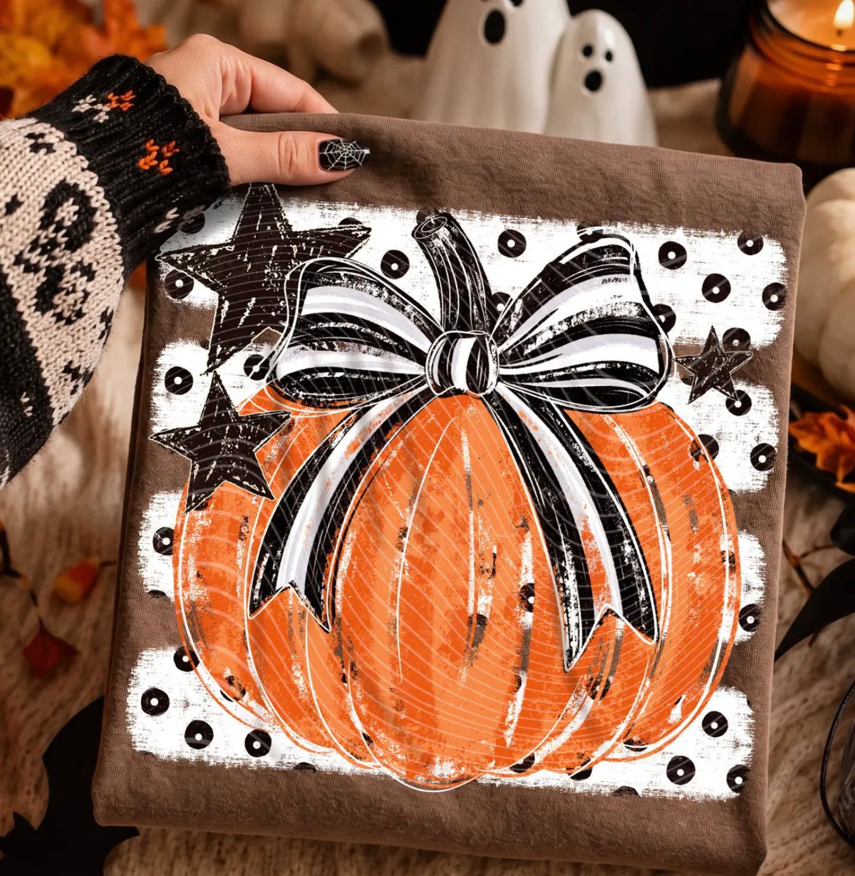 Pumpkin bow Tee