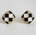 Chessboard Stud Earrings