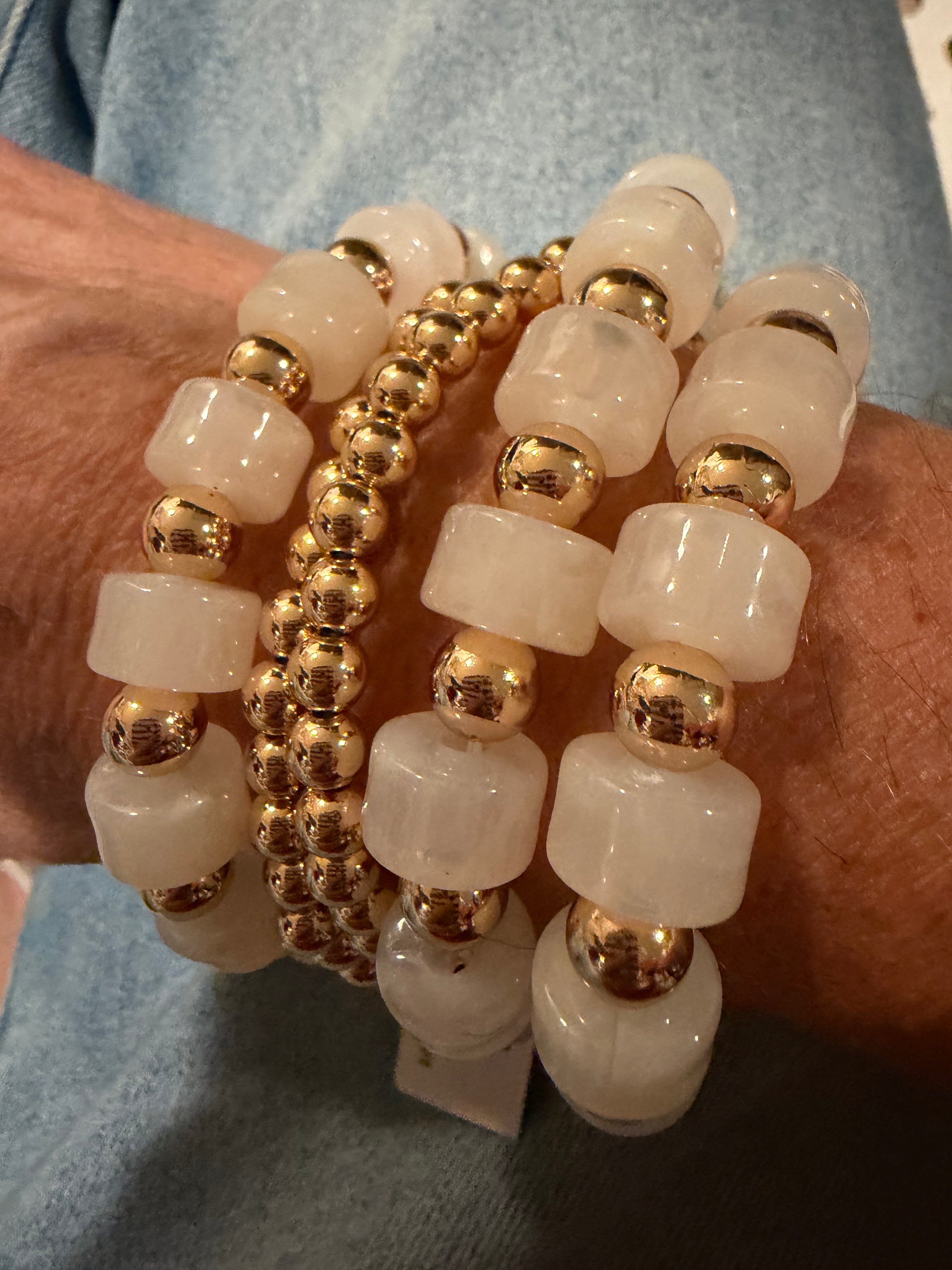 Champagne Wishes Bracelet Stack