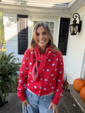 Dot Your Merry Cardigan