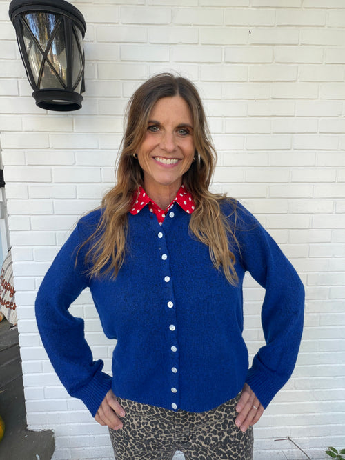 Blueberry cardigan