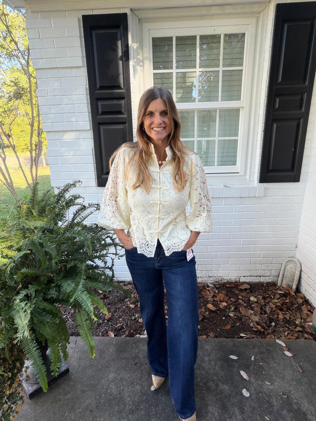 French Country Lace Blouse