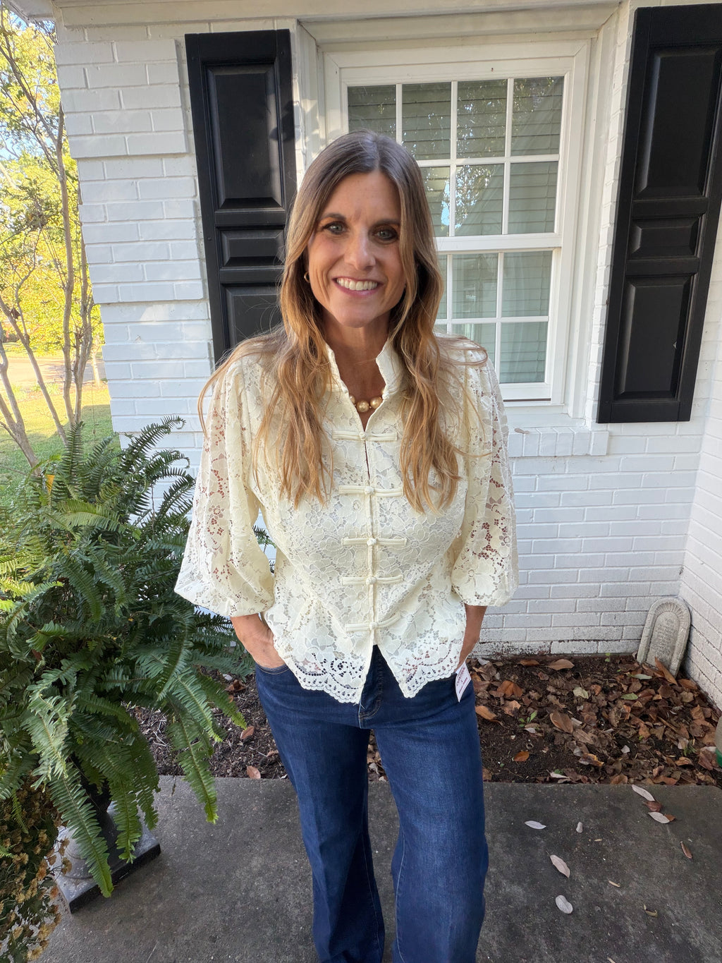 French Country Lace Blouse