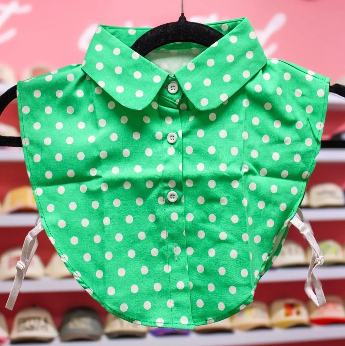 Polka Charm Collar – Green