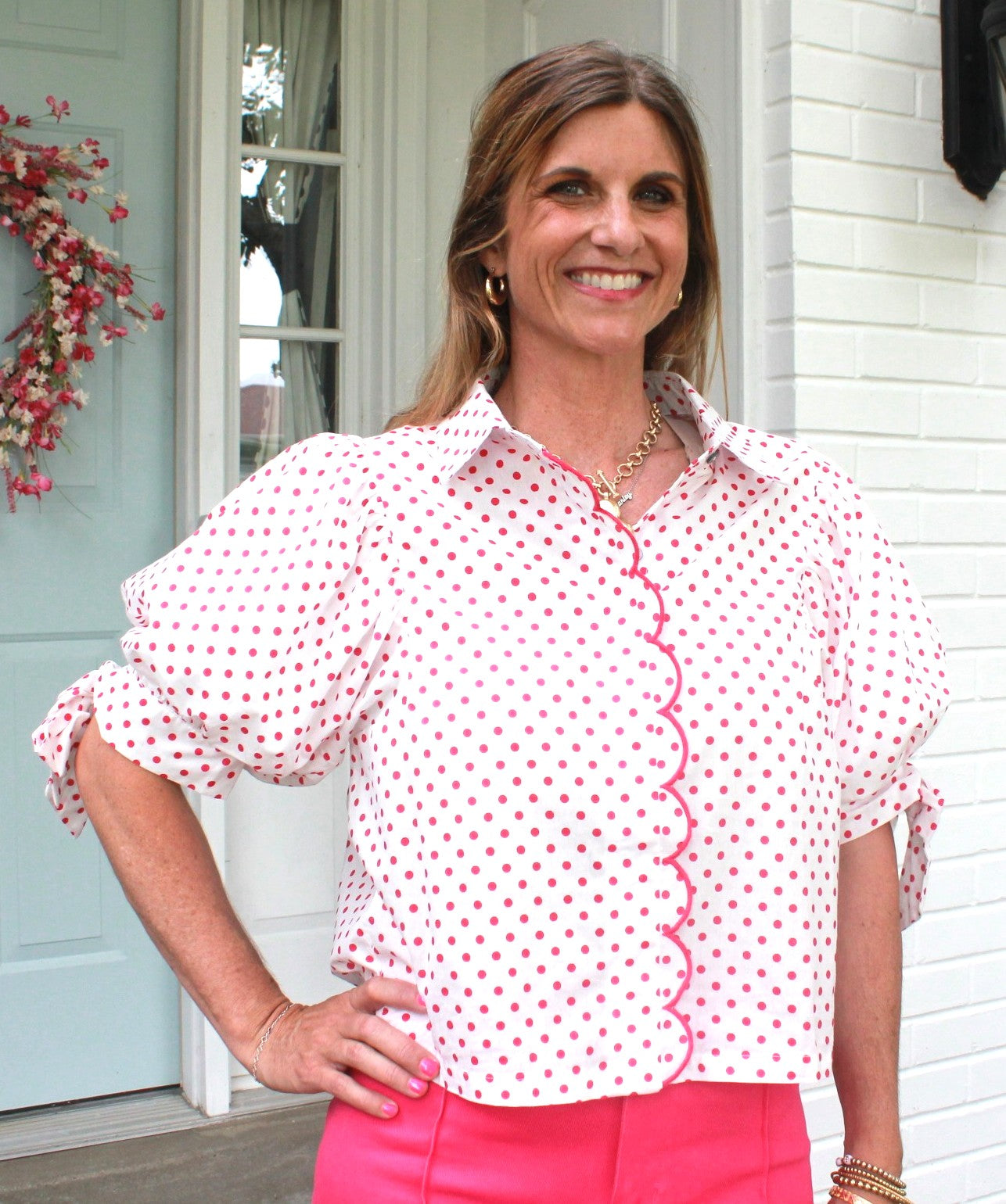 Sweetheart Scallop Top