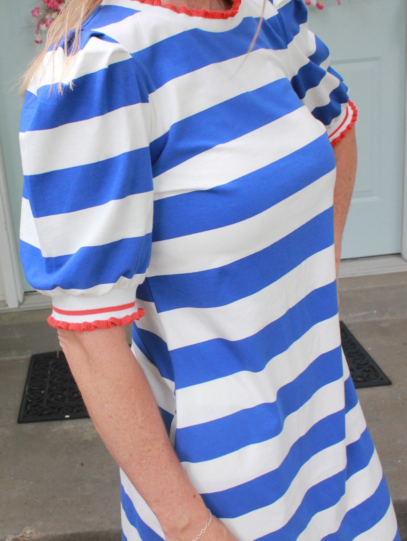 Coastal Classic Stripe Dress – Navy