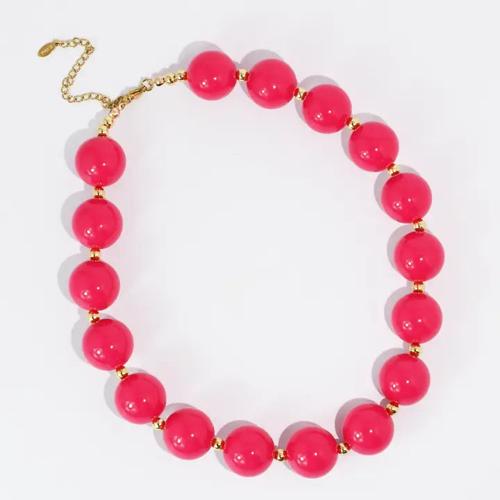 Popstar Cherry Pink Necklace