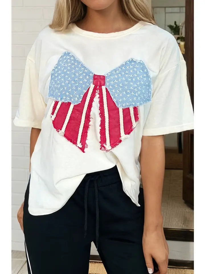 Loli’s Star-Spangled Bow Tee