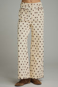 Cocoa Dot Scallop Pants