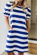 Coastal Classic Stripe Dress – Navy
