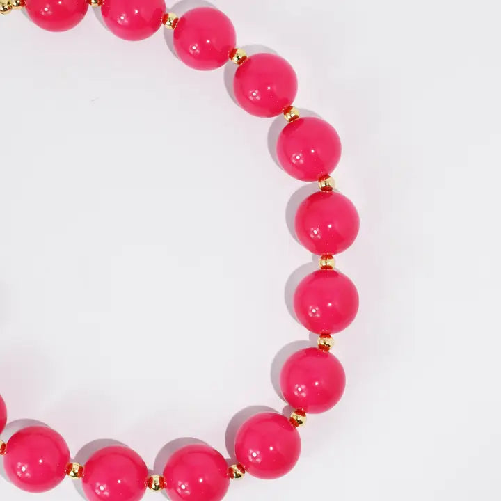 Popstar Cherry Pink Necklace