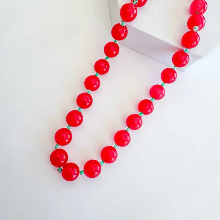 Retro Cherry Pop Necklace