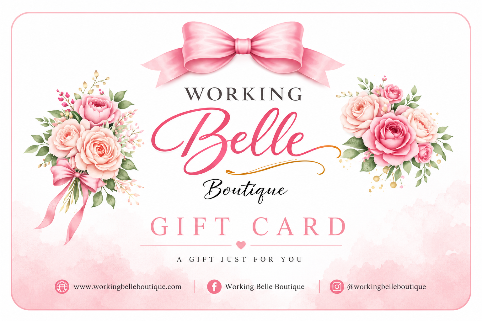 Working Belle Boutique Gift Card
